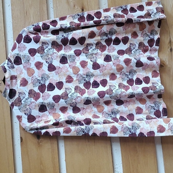 Croft & Barrow Bundle of 2 Mock Neck Fall Graphics Long Slv Sz. PL Tops - Picture 10 of 14